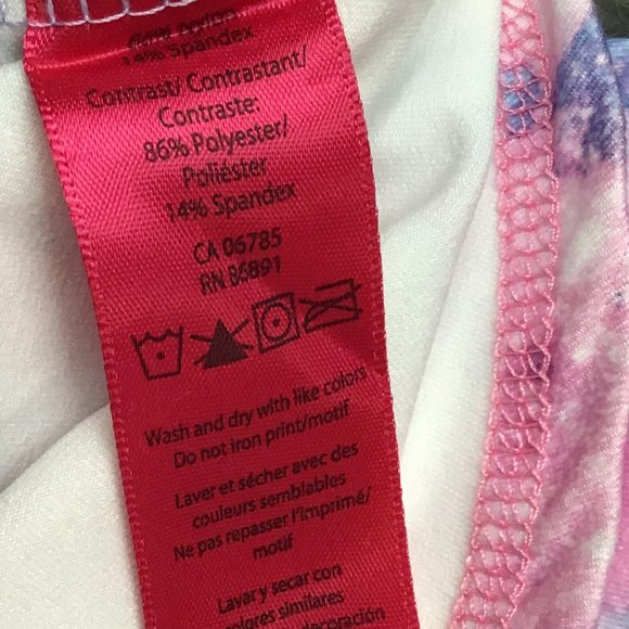 Jill | Girl's Active Tank Top | Purple | Galaxy | Size 2 - Picture 3 of 3